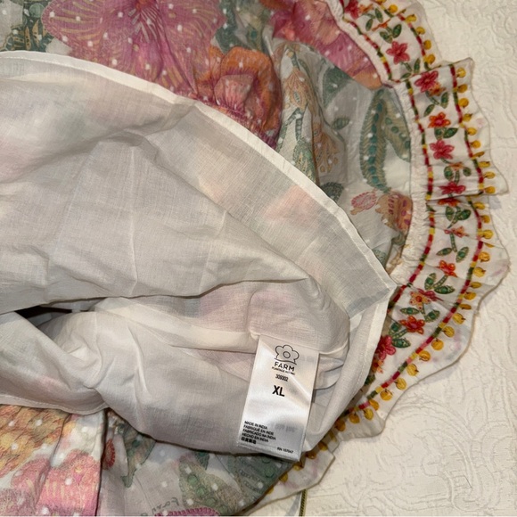 🥭FARM RIO Macaw Bloom Ruffle Tiered Sundress - Picture 14 of 16